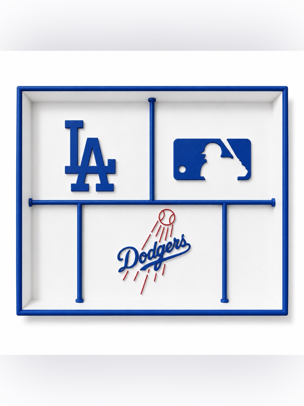LA Dodgers MLB Pocket Dump Tray - For Keys, Wallet, Money, Etc